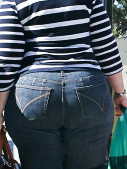 Candid backside mature