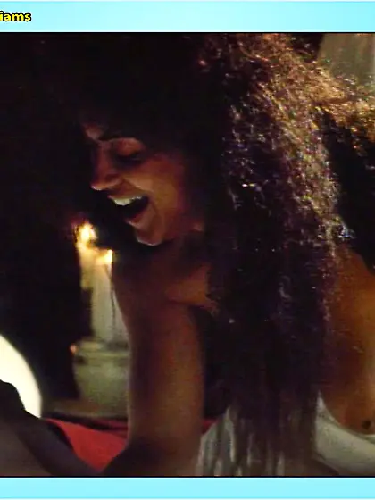 Naked aroused black couple