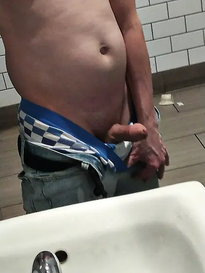 smooth boy shows off cock