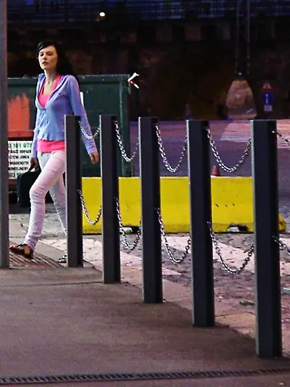 Tangy black haired teen