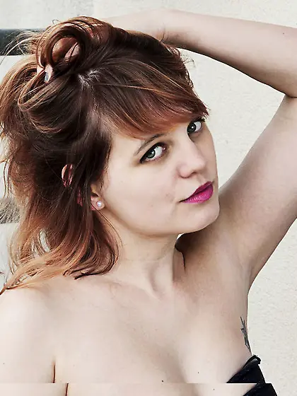 White girl dancing snapshot