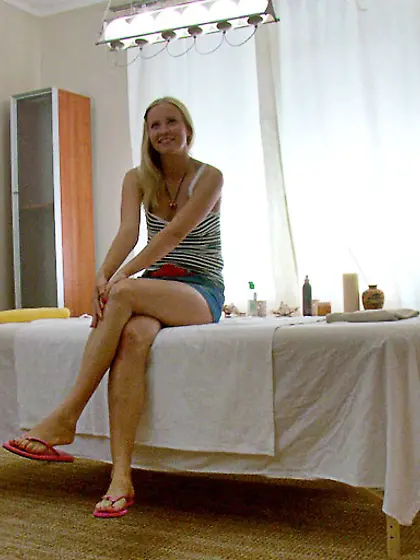 Blonde teeny small tits