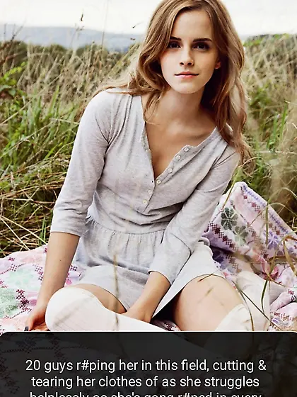 Emma Watson,  r#pe meat.