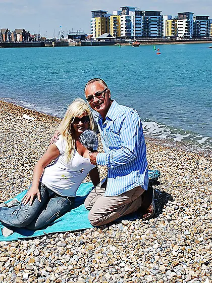 Horny british street slut