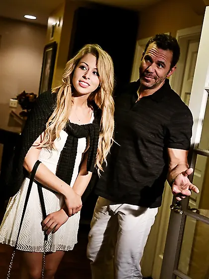 Long haired blonde babe