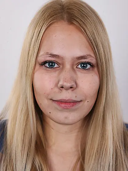 Sweet blonde wearing rainbow