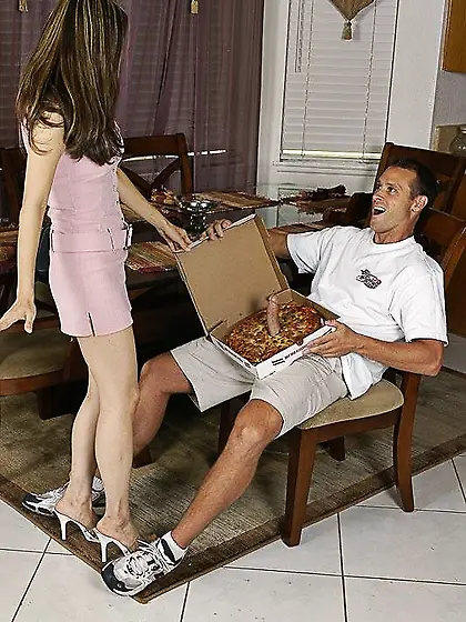 Lacey Tom takes her hot outfit off and then gets banged hard by