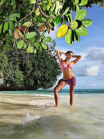 Alluring blonde beauty loves