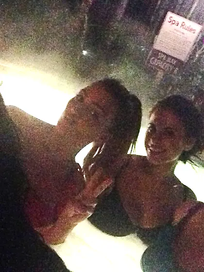 Couple busty christmas elves