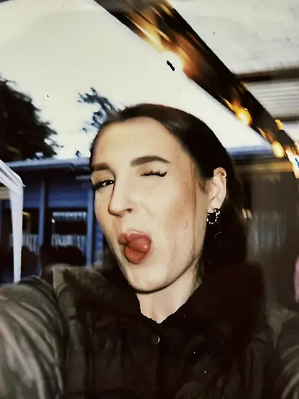 My cousin at a family function