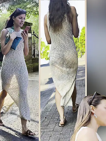 Creepshot See-through Dress Ass Voyeur