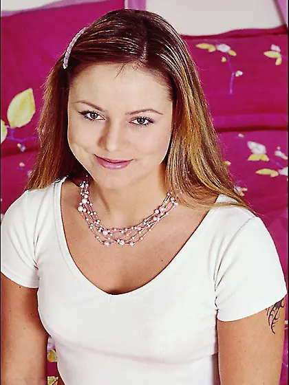 Classy chick Kristina B takes aside her white lingerie when stay