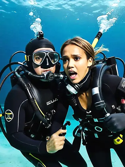 Jessica Alba drowning
