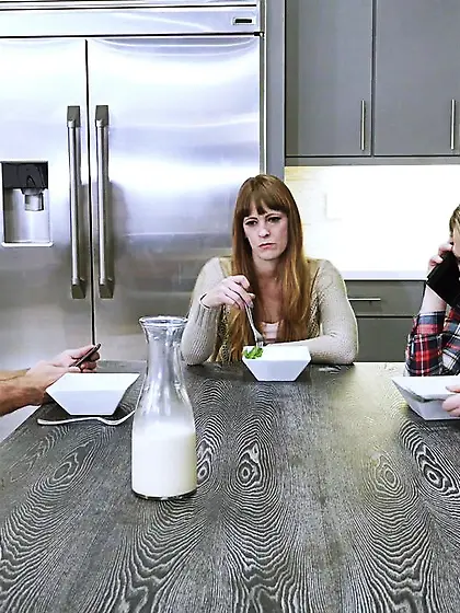 Curvaceous blonde babe enjoys stiffed with...