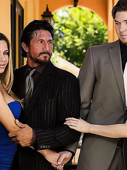 Blonde wife Nikki Delano is fucked swinging