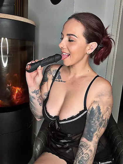 It gets hot in front of the fireplace,  but not only because