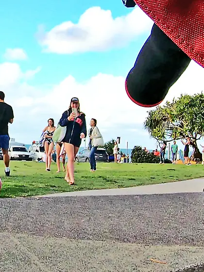 WNBR Byron Bay public erection exhibitionist flash