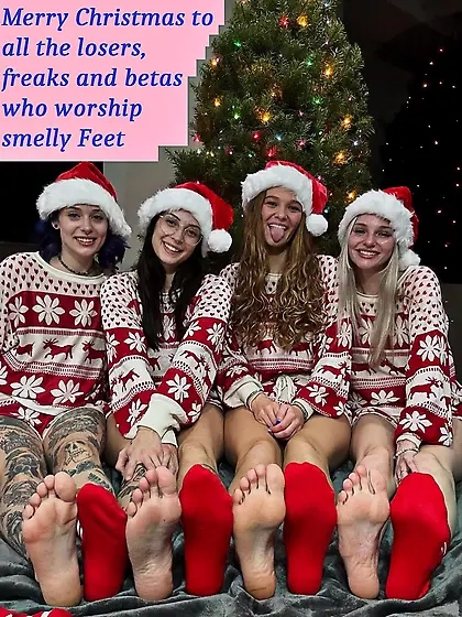 Merry Christmas,  Footfaggots!