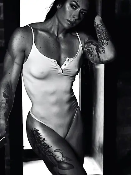 natasha a wanna be tough big ass muscle slut