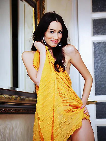 Hungarian small tits teen