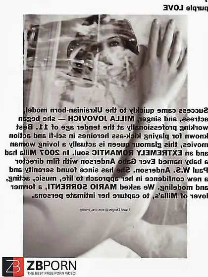 Milla Jovovich downright bare