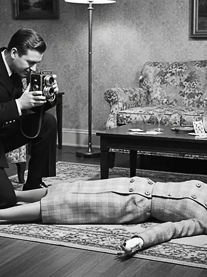 Film Noir Crime Scene