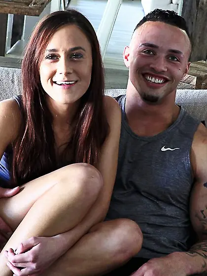 Redhead vixen bangs her handsome lover on...