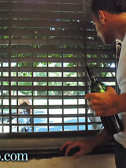 Petite blonde beauty powered