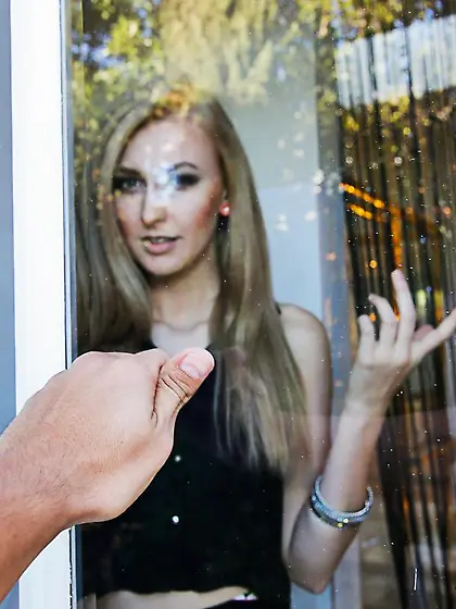 Alexa was getting ready to go out to dinner with her folks when