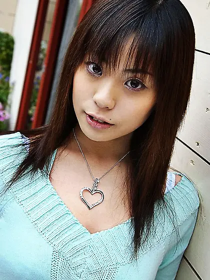 Lewd Asian girl Natsumi Mitsu is playing with her white panty fl