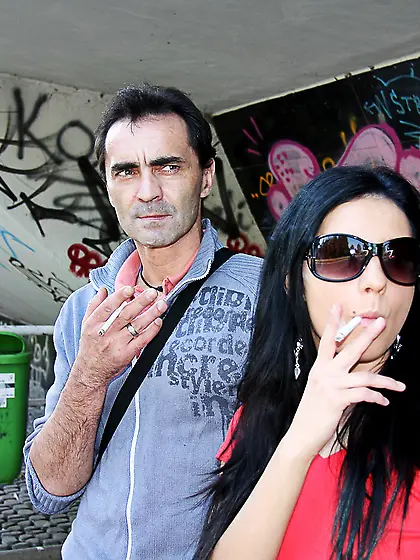 Sexy chick publicly fucking