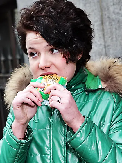 Short hair jeans teen