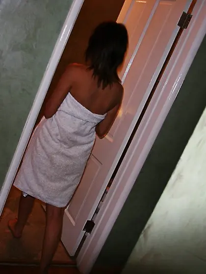 Sasha Sweet strips her clothes in the bathroom and pleases her l