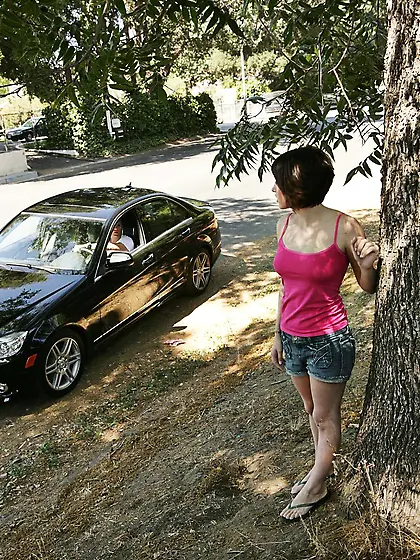 Katie Michaels gets picked up and fucked on a white blanket in t