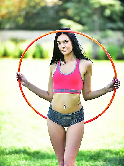 Hot fitness instructor babe