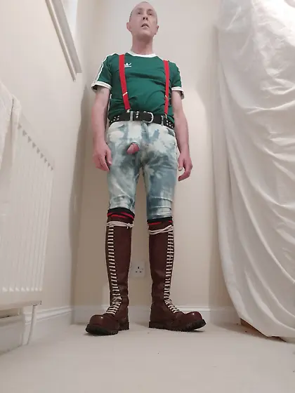 Skinhead boots bondage gay cbt