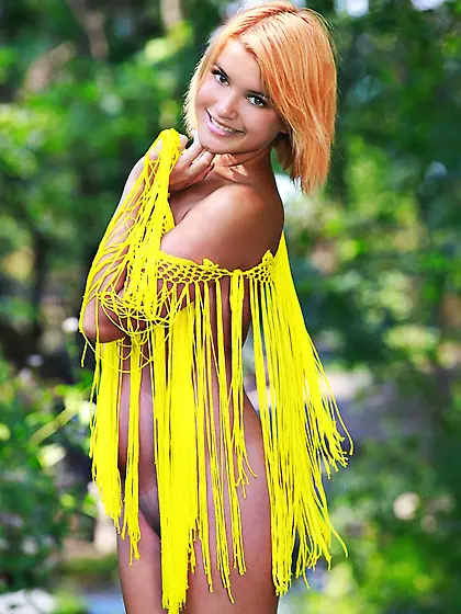 Violla A is a true forest nymph, getting naked in the woods and