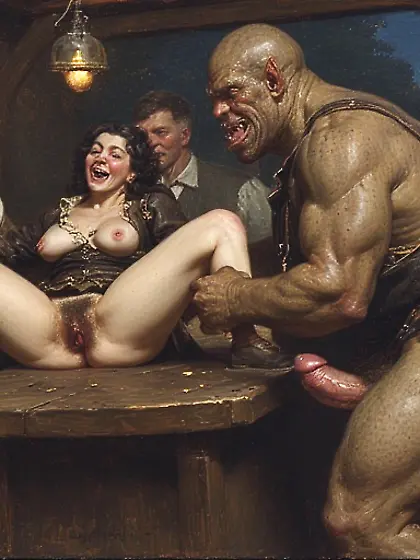 slender girls with orc