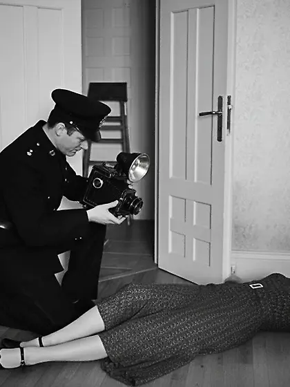 Film Noir Crime Scene