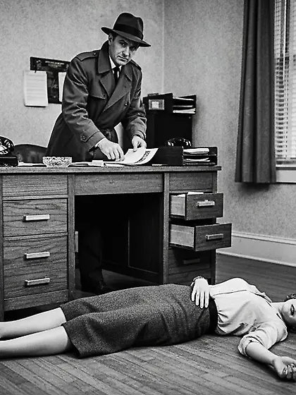 Film Noir Crime Scene