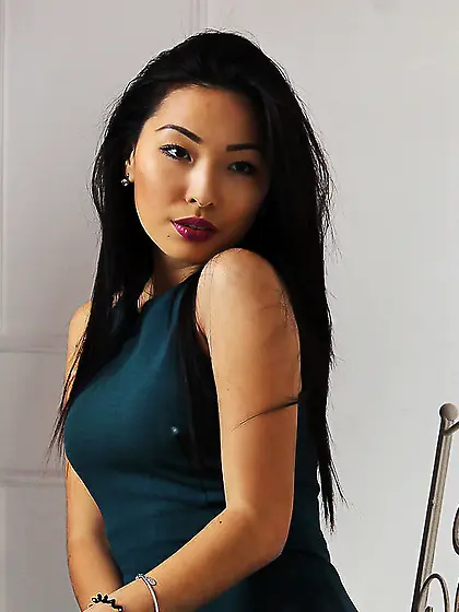 Asian girl black hair