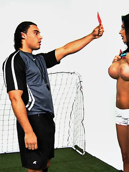 Big tited soccer player