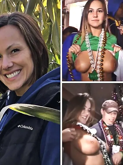 Big titted Mardi Gras legend Roberta aka Bobbi