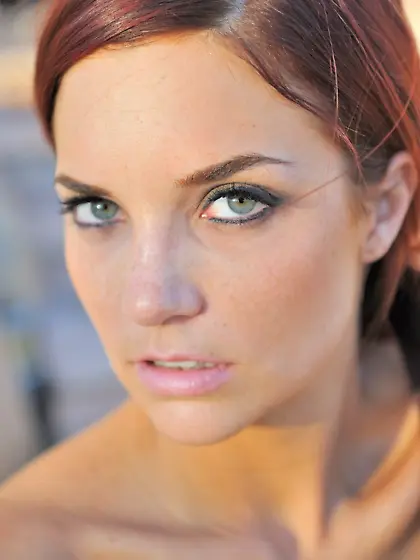 Redheaded bombshell gives you close-ups of her pussy, asshole, a