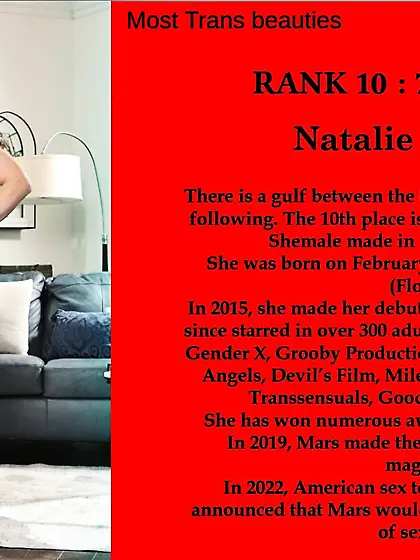 10th Pornstars Category : Natalie
