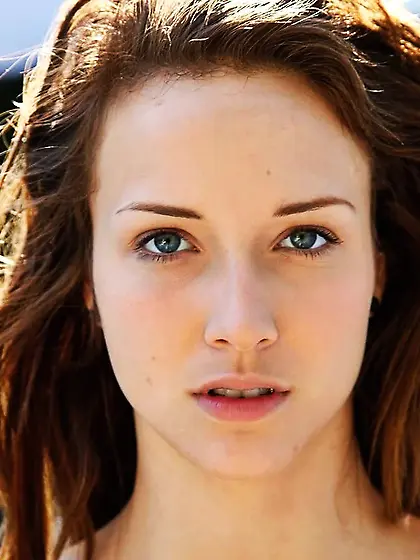 Malena Morgan and her beautiful brunette friend strip together a