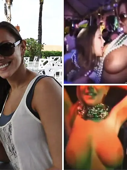 Big titted Mardi Gras legend Roberta aka Bobbi