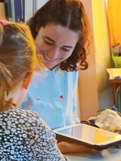 Sara, sexy french teacher with big tits