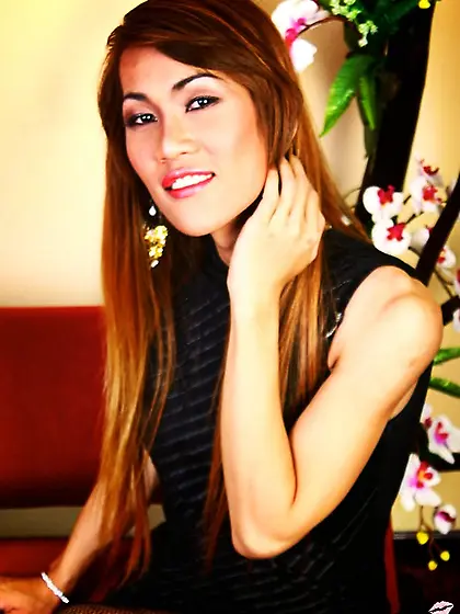 Cute asian doll poses