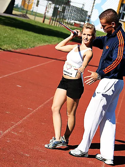 Perfect boobs teen blonde